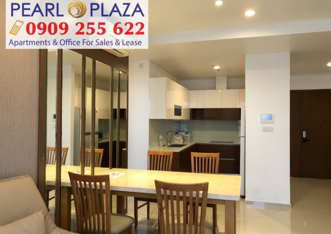 Cho Thuê căn hộ Pearl Plaza 1pn, View Landmark 81, Tầng Cao, Full Nội Thất Mới. Hotline 0909 255 622 