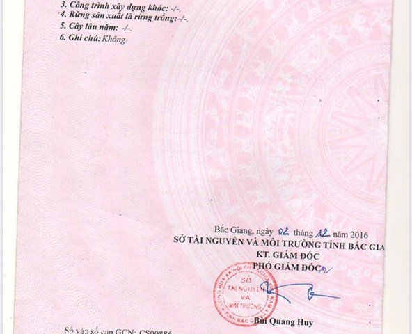 CẦN BÁN ĐẤT CHÍNH CHỦ PHI MÔ, THỊ TRẤN VÔI - HUYỆN LẠNG GIANG - BẮC GIANG