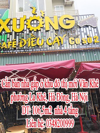 Cần bán nhà gấp ở Khu Đô Thị Mới, Văn Khê, La Khê, Hà Đông, Hà Nội.