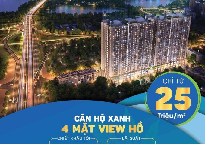Chỉ từ 22,3 triệu/m2 sở hữu căn hộ gần đường Giải Phóng Q. Hoàng Mai, hỗ trợ vay 70%