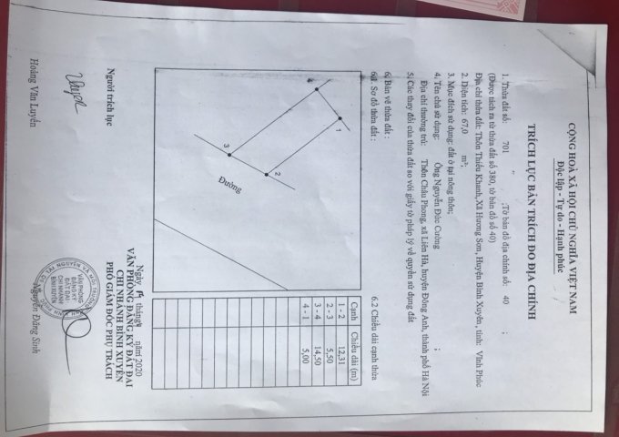 BÁN ĐẤT THỔ CƯ ĐƯỜNG RỘNG 12M GẦN KCN KHAI QUANG ( XE TẢI TRÁNH NHAU)
