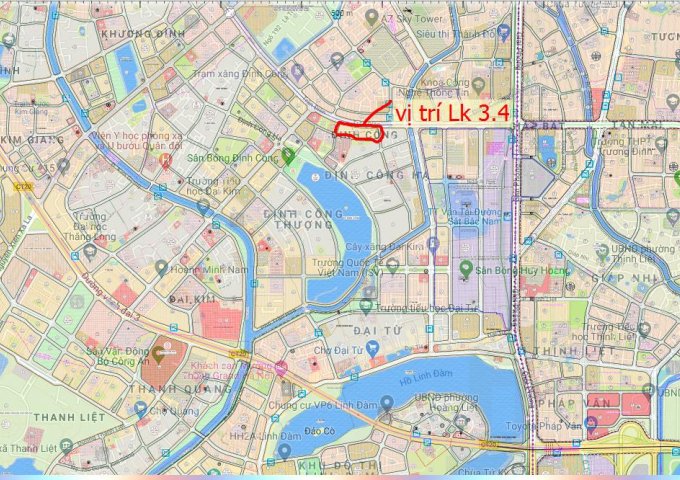 Bán Lô 66 Lk 3.6 Đại Kim Định Công (Lô Góc Vip)