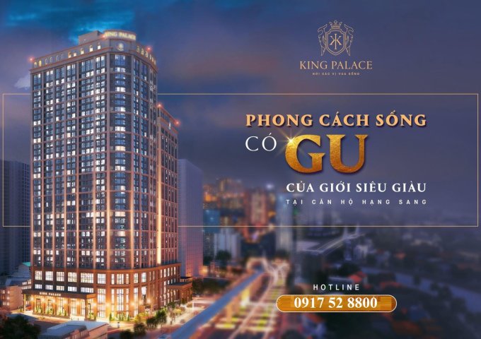 Bán gấp căn hộ 82m2 giá 3,8 tỷ full nội thất cao cấp, đóng 30% nhận nhà chung cư King Palace