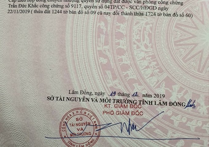 CẦN BÁN GẤP ĐẤT MẶT TIỀN ĐƯỜNG SƯ VẠN HẠNH .THỊ TRẤN LIÊN NGHĨA . HUYỆN ĐỨC TRỌNG .TỈNH LÂM ĐỒNG