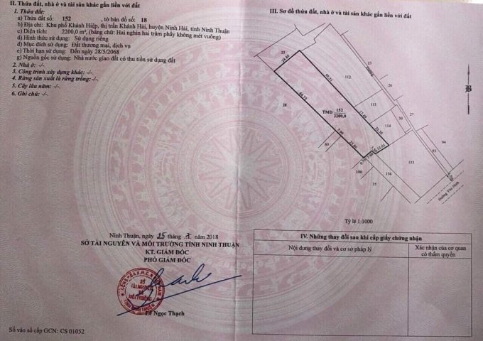 CẦN BÁN 2 LÔ ĐẤT BIỂN ĐƯỜNG YÊN NINH - THỊ TRẤN KHÁNH HẢI - HUYỆN NINH HẢI - TỈNH NINH THUẬN