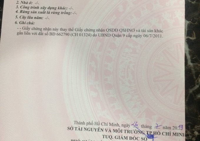 Chính Chủ Bán Đất Tại Đường Số 8 – Phường Tăng Nhơn Phú B – Quận 9