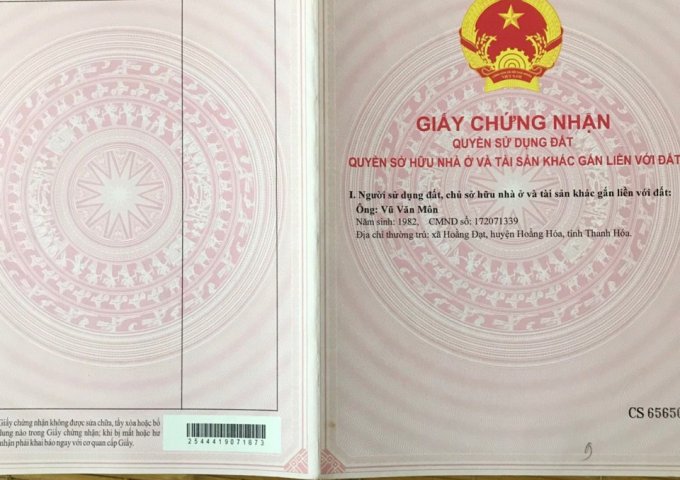 CHÍNH CHỦ CẦN BÁN GẤP LÔ ĐẤT XÃ MINH LONG - CHƠN THÀNH - BÌNH PHƯỚC