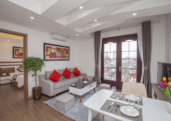 Cho thuê căn hộ dịch vụ Phố Kim Mã giá thuê từ 500-600-1000usd/tháng.