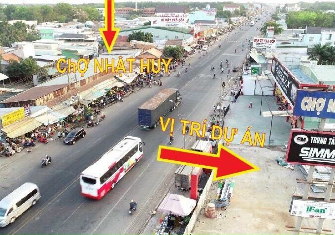 Đất nền mặt tiền chợ đêm nhật huy, kinh doanh liền 80m2 giá rẻ