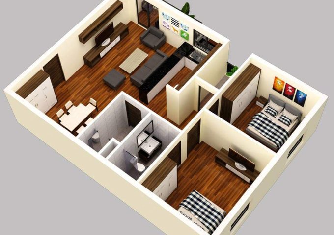 Bán căn hộ chung cư tại Đường Lý Thái Tổ, Thái Bình, Thái Bình diện tích 54m2 giá 740,000,000 Triệu