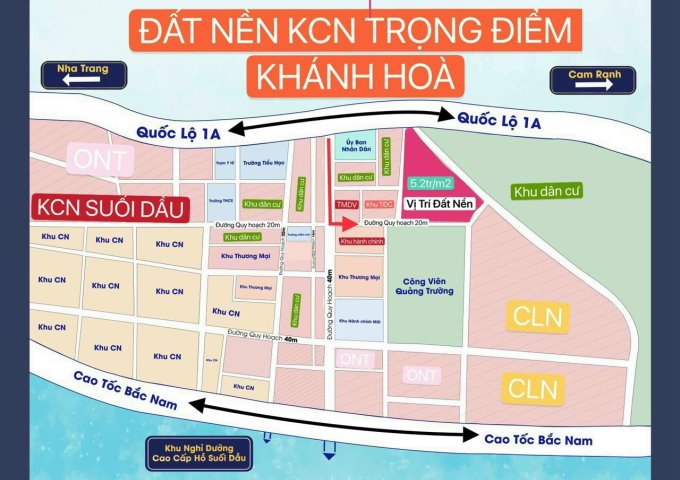 Cơ hội đầu tư đất nền khu công nghiệp chỉ từ 567tr/lô thổ cư 100%