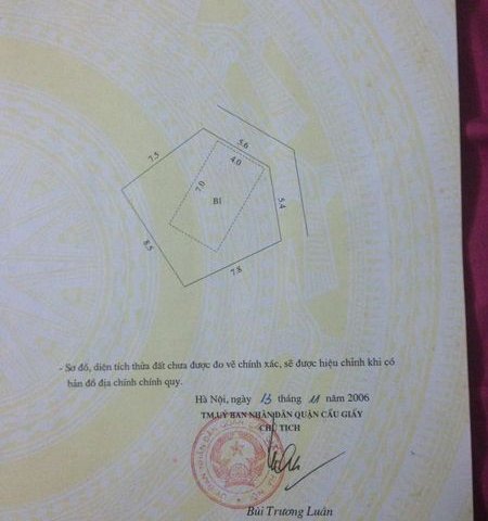 CHÍNH CHỦ BÁN NHÀ TỔ 18 NGHĨA ĐÔ, CẦU GIẤY (NHÀ KHU GIÁP HỒ TÂY), HÀ NỘI