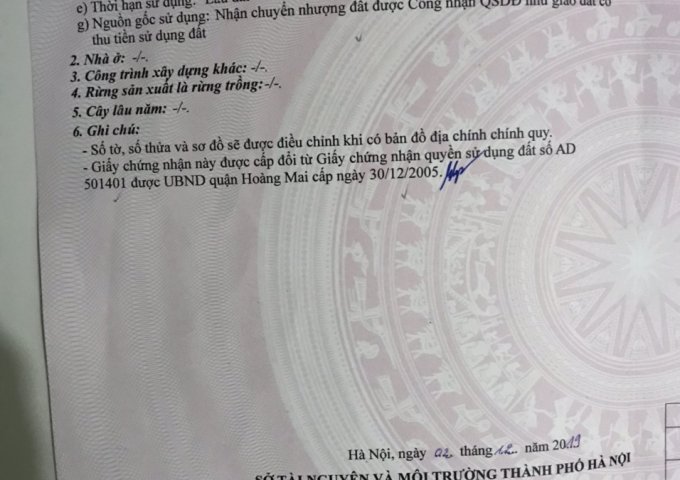 CHÍNH CHỦ BÁN NHÀ MẶT NGÕ PHỐ ĐẠI ĐỒNG, P.THANH TRÌ, Q.HOÀNG MAI, HÀ NỘI