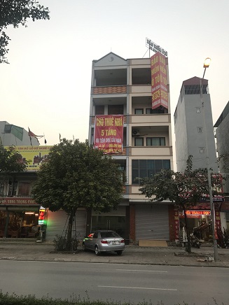 Cho thuê nhà 5 tầng ở mặt đường Lê Trọng Tấn - Dương Nội - Hà Đông - Hà Nội (vị trí gần ngã tự chợ La Cả)