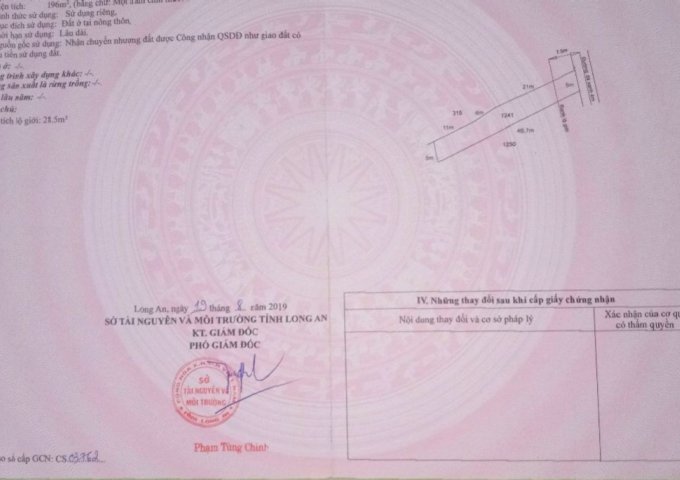 Cần bán gấp nền đất thổ cư. Mặt tiền đường đá xanh 5m.