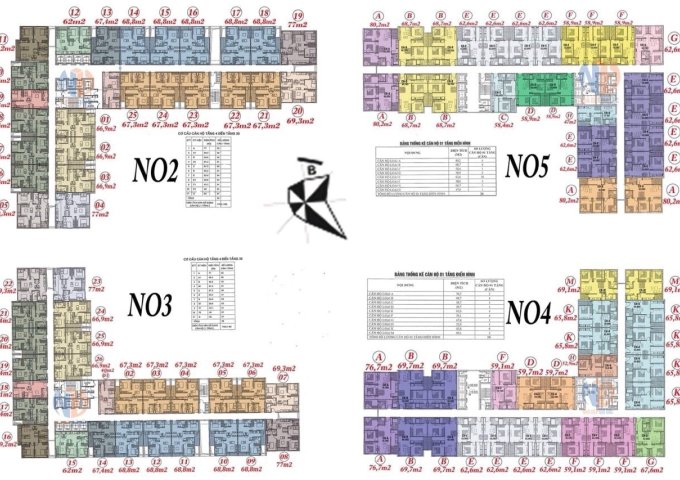 (O33*2953*lll) Bán gấp CC Ecohome 3, Bắc Từ Liêm NO4 1812 (65.8m2) & N05-1807 (62.6m2). Giá 16.5tr/m2