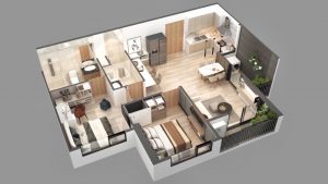 CẦN BÁN CĂN 2 PHÒNG NGỦ, 2 WC TẦNG TRUNG TÒA S1 SKY OASIS ECOPARK