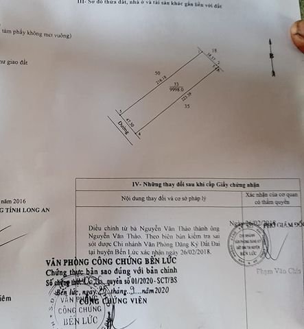 CẦN BÁN ĐẤT TẠI BẾN LỨC, LONG AN