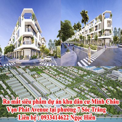Ra mắt siêu phẩm dự án khu dân cư Minh Châu - Vạn Phát Avenue tại phường 7 Sóc Trăng.