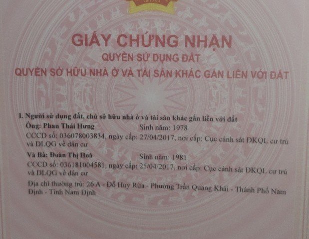 Chính chủ cần bán đất mặt đường Nguyễn Bính.Liên hệ: 0918557984