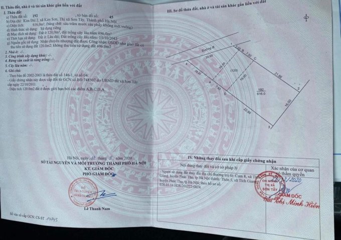 Chính chủ cần bán mảnh đất tại Hà Nội