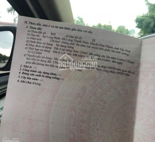 CẦN BÁN ĐẤT ĐƯỜNG NGUYỄN CHÍ THANH ĐANG LÊN NHỰA, LONG THÀNH NAM, HÒA THÀNH, TÂY NINH