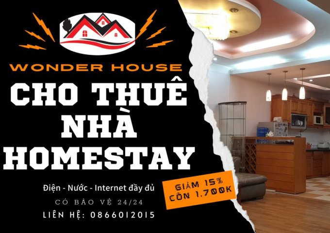 Wonder House Homestay full nội thất tại chung cư 229 Phố Vọng (mặt Trần Đại Nghĩa)