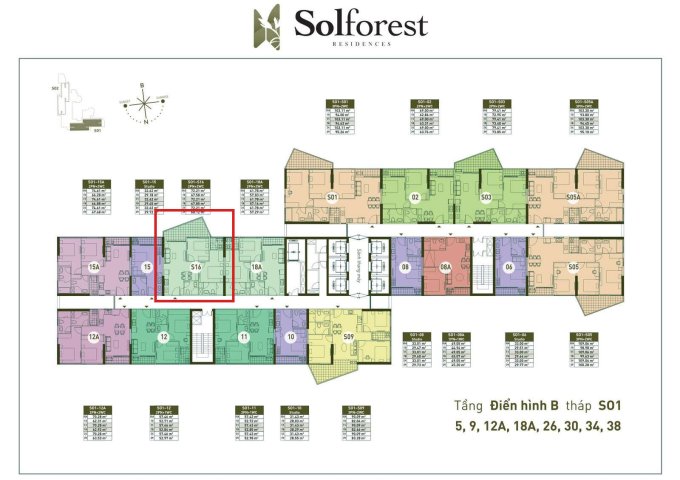 Bán chung cư Sol Forest Ecopark căn hộ 2 phòng ngủ