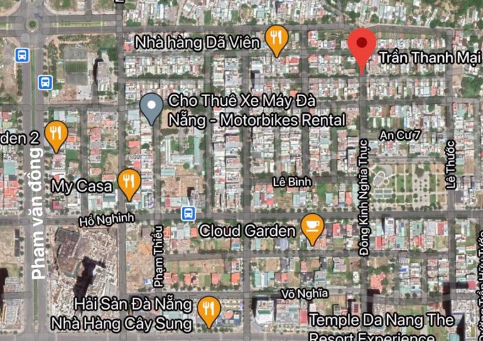 Bán lô đất mặt tiền đường Trần Thanh Mại, khu An Cư 4, Sơn Trà. DT: 75m2 Giá: 5.7tỷ TLCC