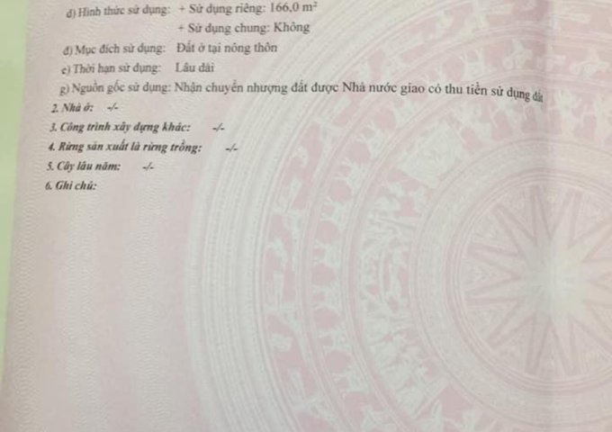 Cần tiền bán lô đất mặt tiền đường Quốc Lộ 38 cũ - Kim Bảng  -Hà Nam