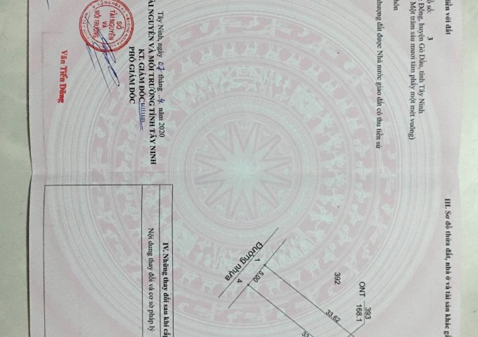 CHÍNH CHỦ CẦN BÁN LÔ ĐẤT ĐẸP ẤP PHƯỚC ĐỨC B, XÃ PHƯỚC ĐÔNG,HUYỆN GÒ DẦU, TÂY NINH