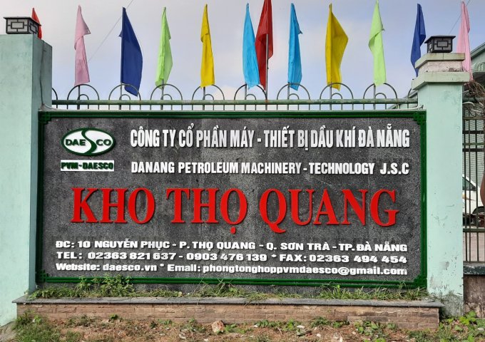 Công ty PVM-Daesco (daesco.vn) sở hữu nhà kho với tổng diện tích 16.000m2 tại số 10 Nguyễn Phục, Khu CN DV thủy sản Đà Nẵng.