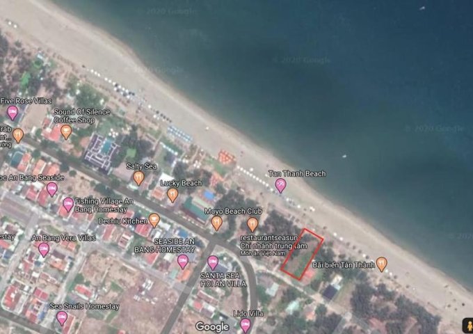 Bán lô đất 2 mặt tiền: mặt biển Tân Thành và mặt đường chính Nguyễn Phan Vinh.
