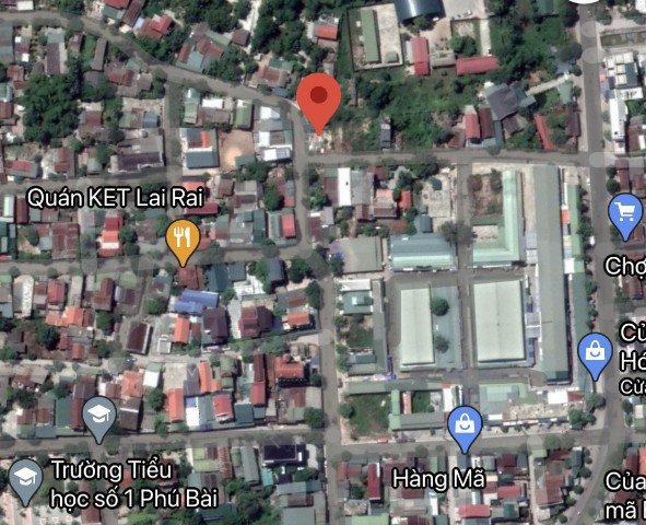 CẦN CHUYỂN NHƯỢNG LÔ ĐẤT 2 MẶT TIỀN ĐƯỜNG NGUYỄN DUY LUẬT TẠI TRUNG TÂM CHỢ PHÚ BÀI THỊ XÃ HƯƠNG THỦY, HUẾ