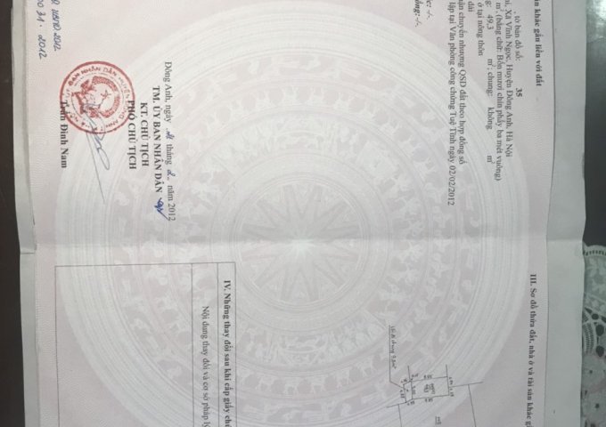 Chính chủ bán 2 lô thôn Vĩnh Ngọc, Đông Anh, Hà Nội