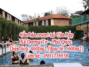 Cần bán resort tại Cửa Lấp  Xã Dương Tơ Phú Quốc