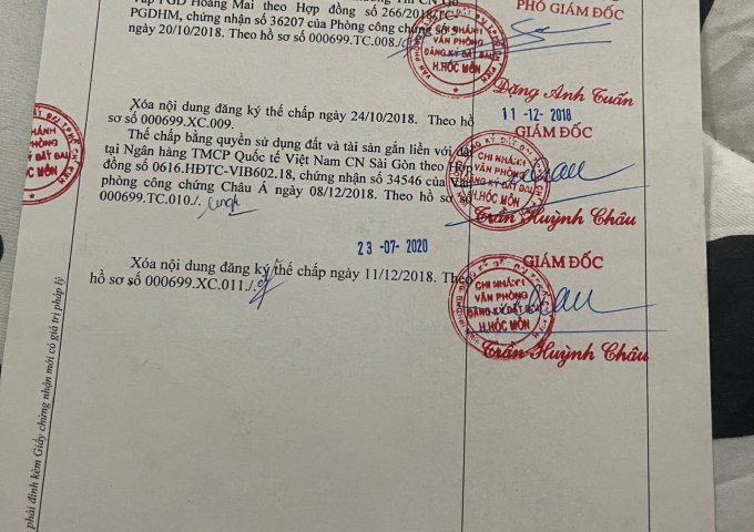 CẦN BÁN NHÀ 1/ NGAY ĐƯỜNG BÀ TRIỆU, TRUNG TÂM HÓC MÔN. LH: 0936090199