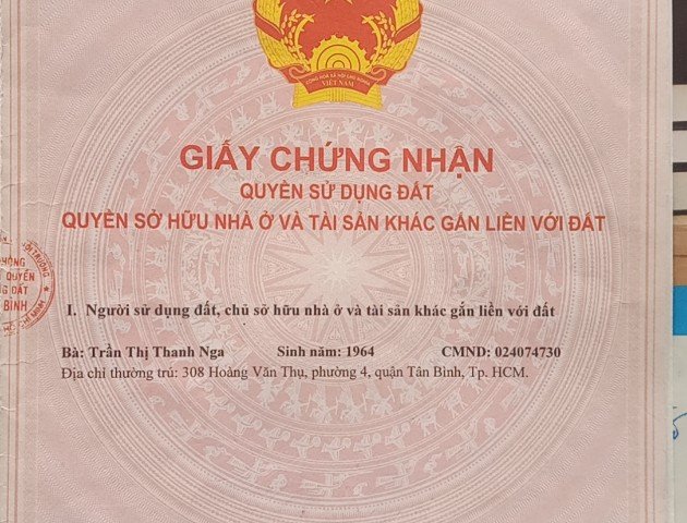 CHÍNH CHỦ CẦN BÁN LÔ ĐẤT ĐẸP 42/10 ĐỒNG XOÀI, PHƯỜNG 13, QUẬN TÂN BÌNH, TP HỒ CHÍ MINH