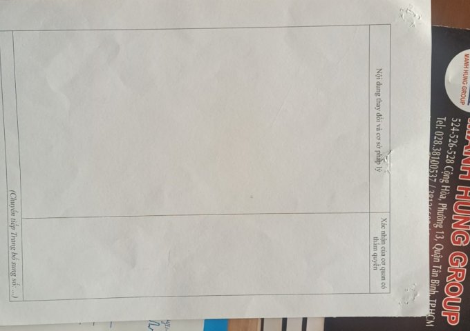 CHÍNH CHỦ CẦN BÁN LÔ ĐẤT ĐẸP 42/10 ĐỒNG XOÀI, PHƯỜNG 13, QUẬN TÂN BÌNH, TP HỒ CHÍ MINH