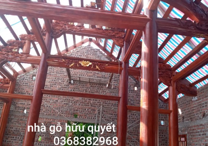 Hữu Quyết chuyên thi công nhà gỗ cổ truyền địa chỉ Hòa Bình, Vĩnh Bảo, Hải Phòng