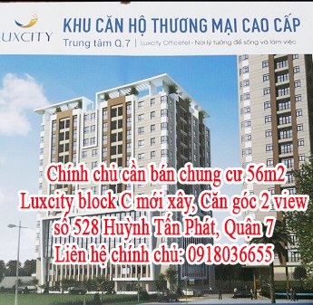 Chính chủ cần bán chung cư Luxcity block C mới xây