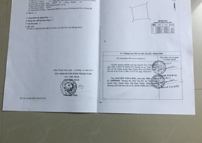 HOT! HOT! ĐẤT ĐẦU TƯ SIÊU ĐẸP DT 4300M2 ĐỐI DIỆN THANH LONG BAY XÃ TÂN THÀNH, HÀM THUẬN NAM, BÌNH THUẬN. LH: 0947316770