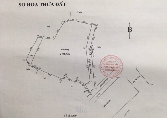 ĐẤT FULL THỔ CƯ 1.422.8M TẠI AN BÌNH - THUẬN THÀNH - BẮC NINH.