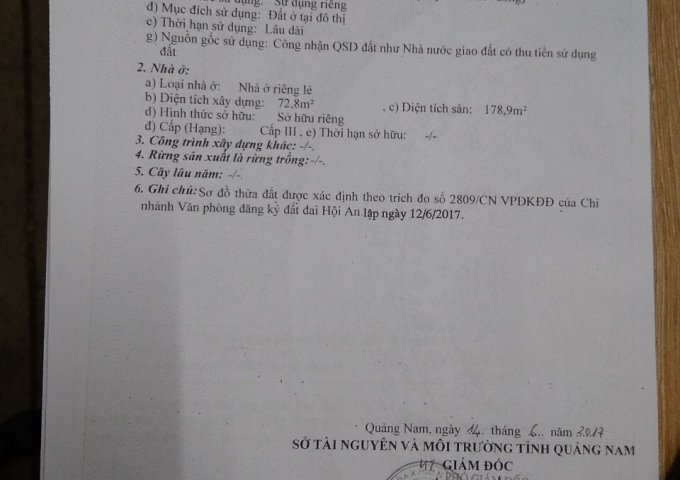 CẦN CHO THUÊ MẶT TIỀN TRẦN PHÚ PHỐ CỔ HỘI AN