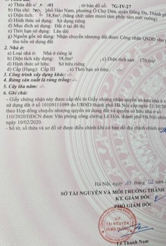 Bán Nhà Mặt Phố Hào Nam - Đống Đa , Hà Nội