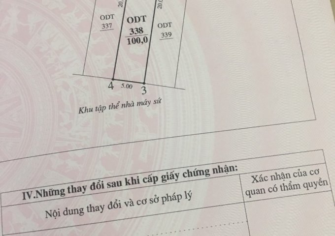 Chính chủ cần bán 3 ô đất liền kề tại Phú Thọ