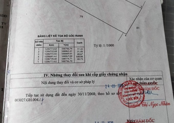 BÁN LÔ ĐẤT DIỆN TÍCH 4348M2 VUÔNG VỨC GẦN QL 22 TÂN THỚI NHÌ - HÓC MÔN