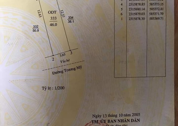 CHÍNH CHỦ BÁN NHÀ TẠI TRƯƠNG MỸ, PHẠM NGŨ LÃO, TP HẢI DƯƠNG.