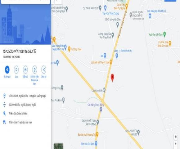 Cần bán 5 lô đất siêu rẻ cho nhà đầu tư tại Xã Nghĩa Điền - Huyện Tư Nghĩa - Tỉnh Quảng Ngãi