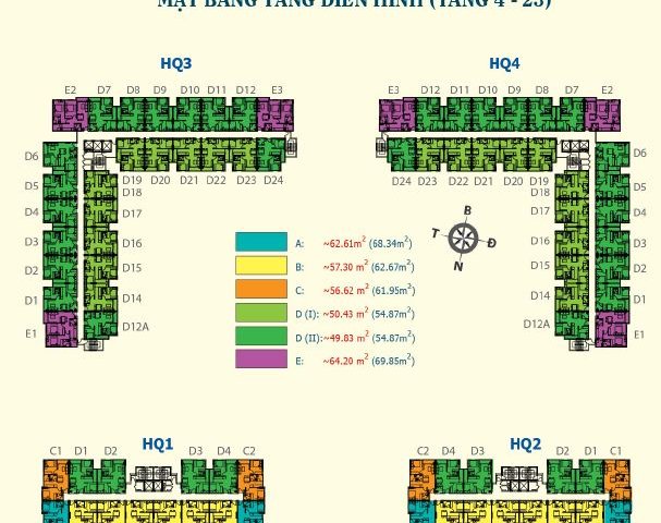 Bán căn hộ chung cư giá rẻ tại Dự án HQC Plaza, Bình Chánh,  Hồ Chí Minh diện tích 55m2  giá 950,000,000 Triệu